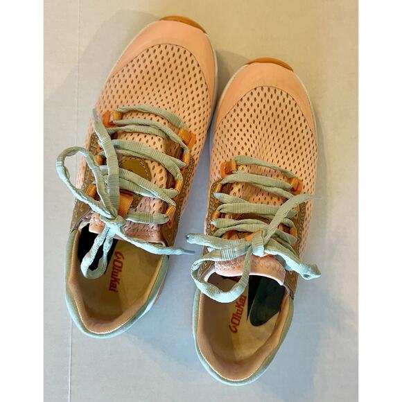 OluKai | Wailuku Lace Up Peach Swell Running Sneakers 20478-PCAA Womens Size 7 - Picture 5 of 7